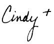 Rev. Cindy's signature