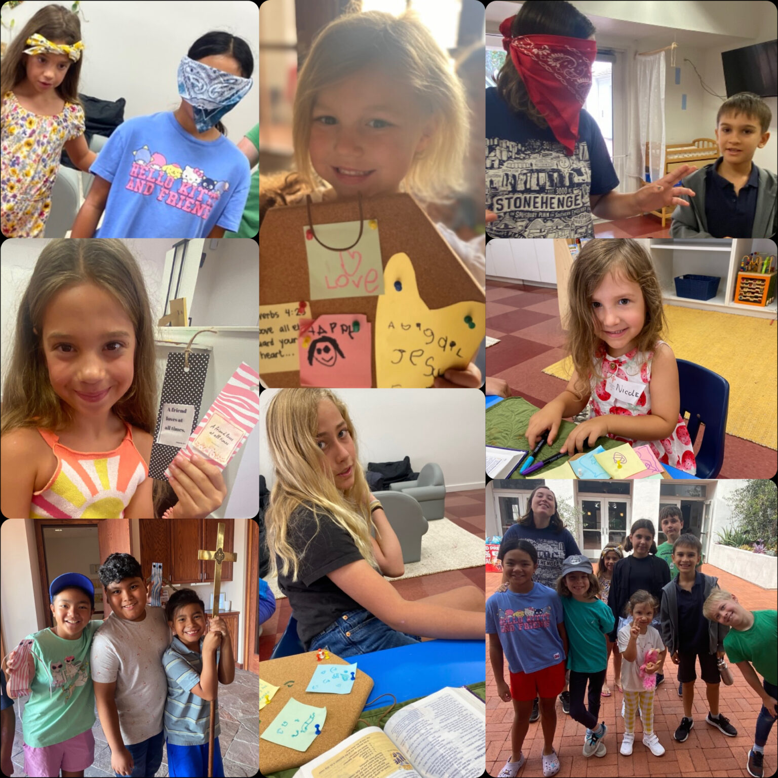 Sept. 2025 Kids’ Church collage