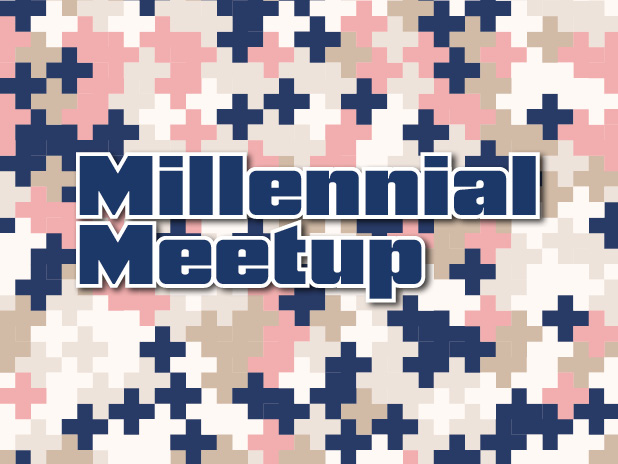 Millennial Meetup logo for events post
