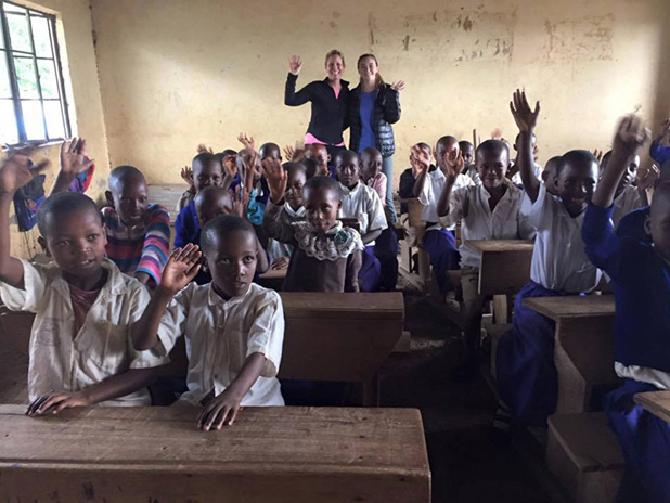 Students at either Endupoto or Oljoro school in Tanzania