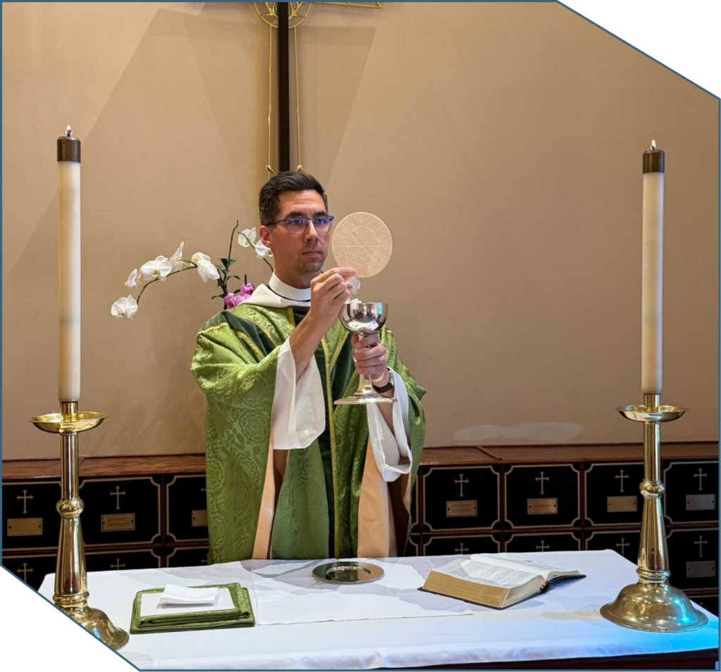 Midweek Eucharist (photo of Rev. Adam)